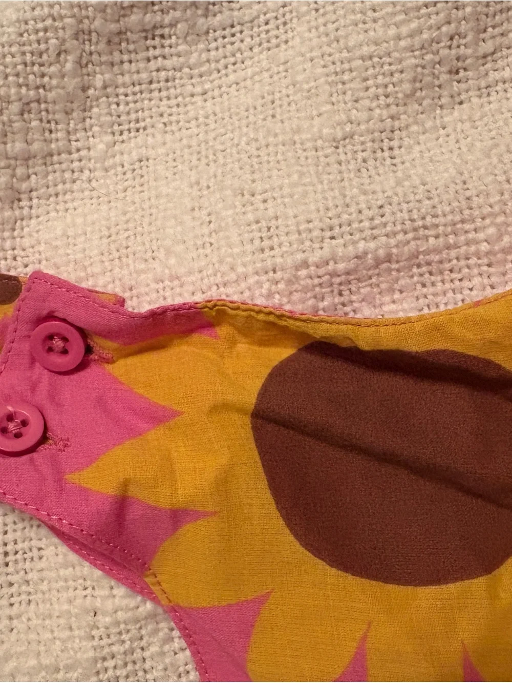Mini Boden Girl’s Pink Sunflower Print Dress size 3-4